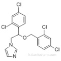 1H-imidazole, 1- [2- (2,4-dichlorophényl) -2 - [(2,4-dichlorophényl) méthoxy] éthyle] CAS 22916-47-8